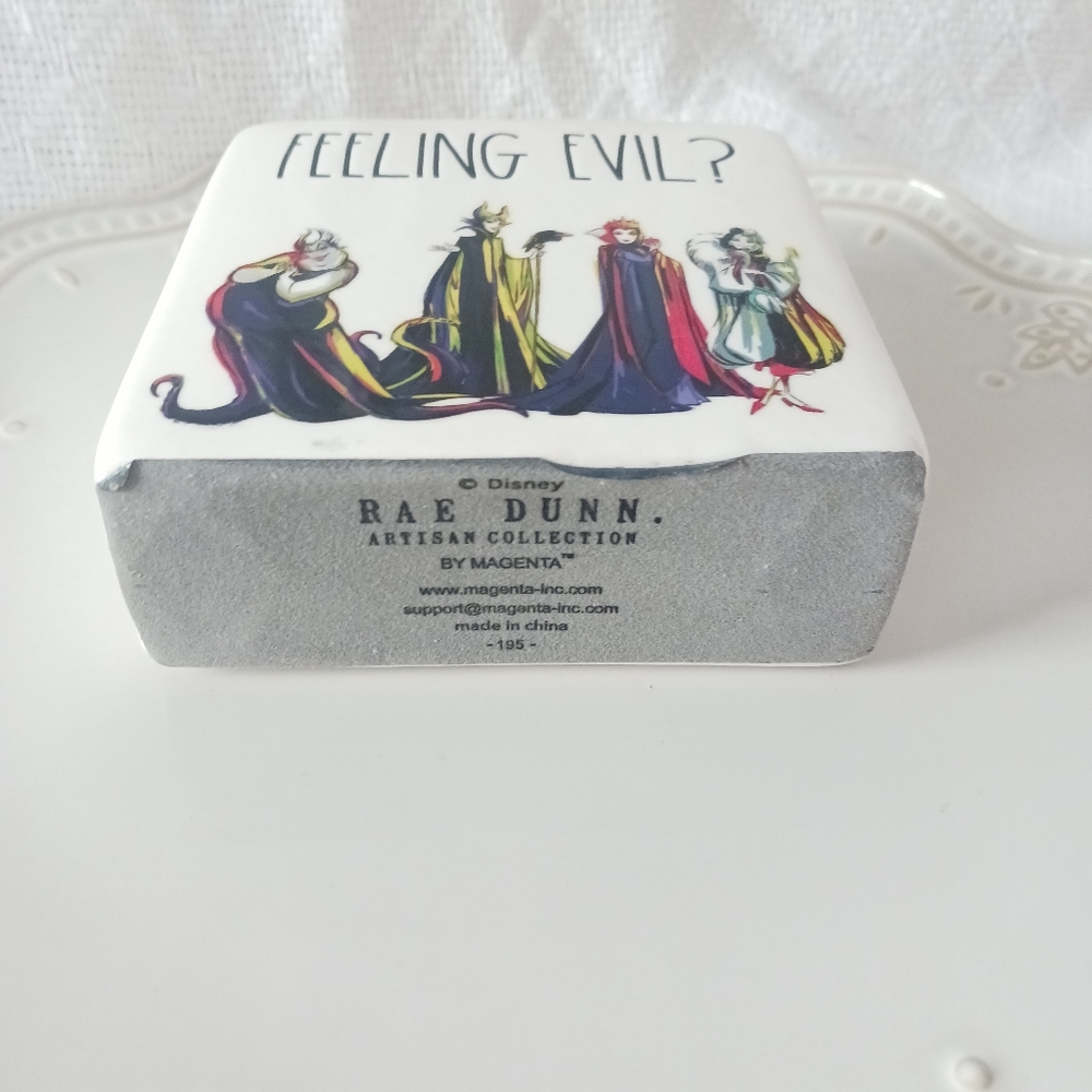 NWOT Rae Dunn × Disney "Feeling Evil?" Villians Ceramic Decor - Picture 5 of 10